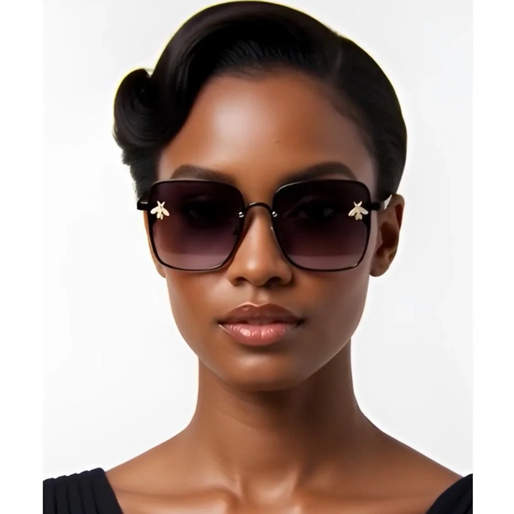 Luxury Sunglasses Women Square‎ Oversized Fashion Shades Designer Style Trendy